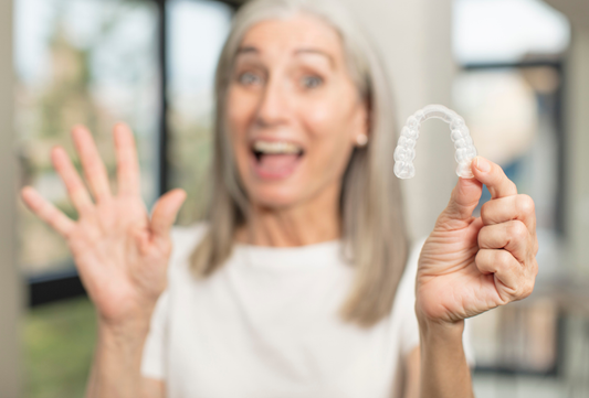 Clear aligner for elder people : Invisible braces for elder people.